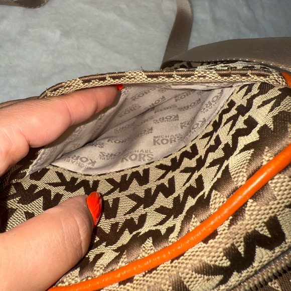 Michael Kors Tan and Orange Men's Messenger Bag - Picture 6 of 9